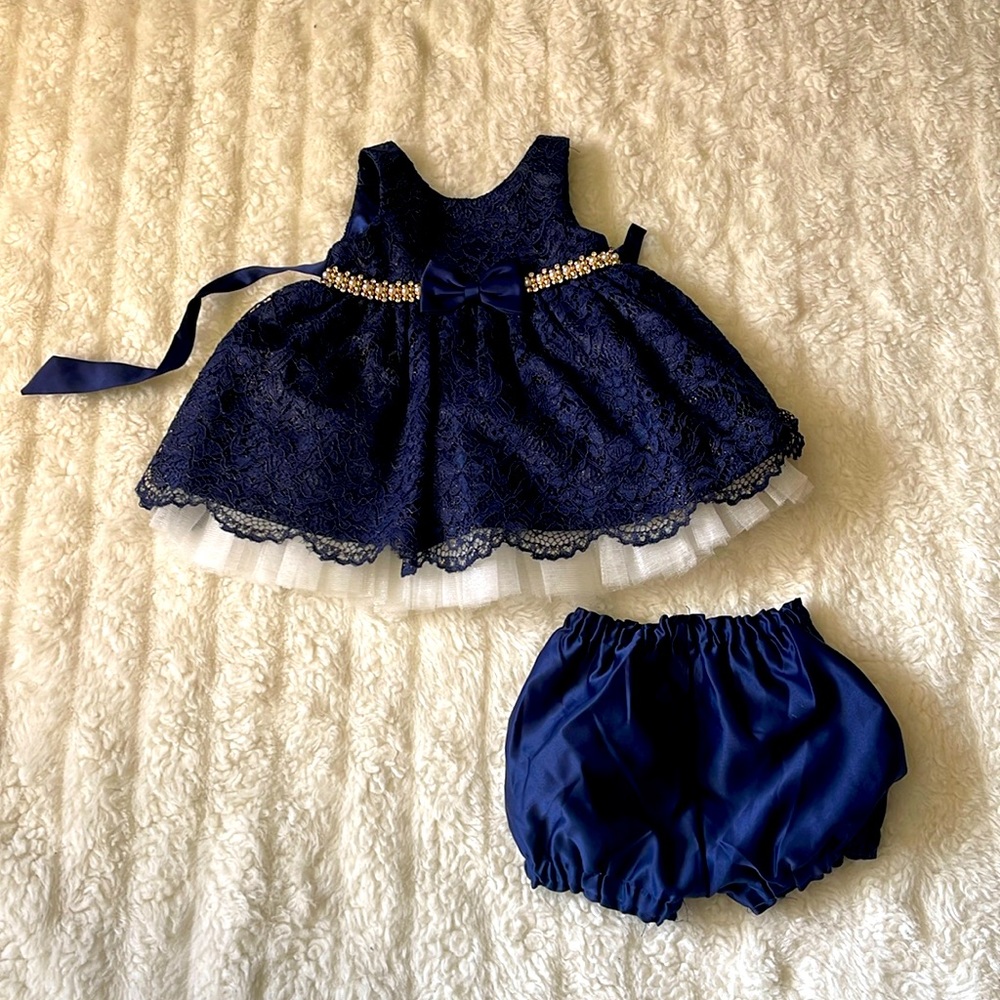 Baby blue dress
